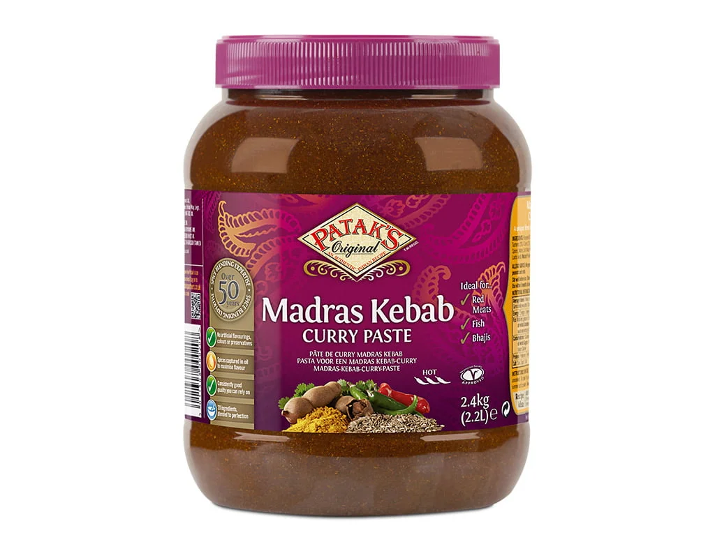 PATAK MADRAS KEBAB CURRY PASTE 2.4KG PATAK MADRAS KEBAB CURRY PASTE 2.4KG
