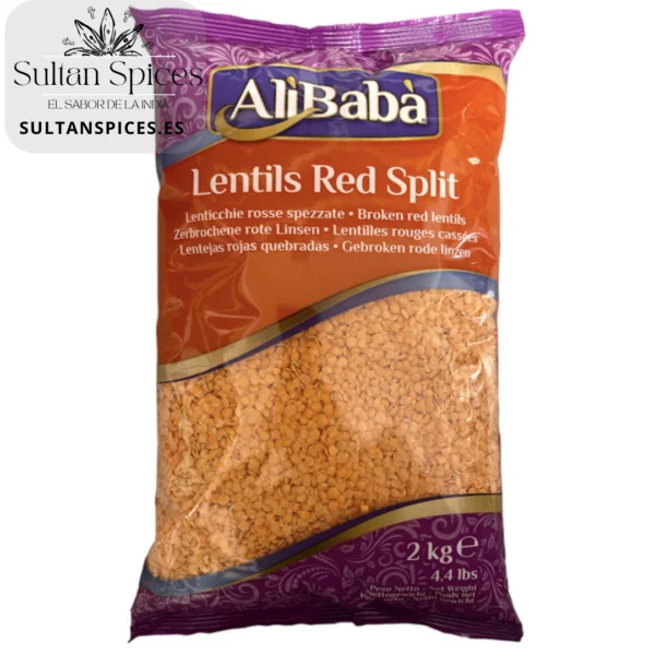 LENTILHAS VERMELHAS SPLIT 2KG ALIBABA